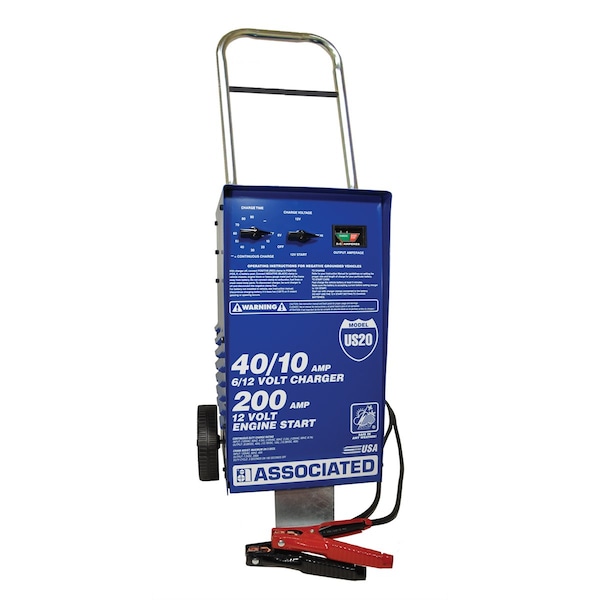 Associated Equipment Wheel Charger/Analyzer 6/12V 40/40/10 Amps W/ 200A Boost ASOUS20 - main